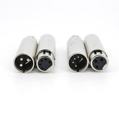 Металлический 3-контактный XLR-папа к 5-контактному XLR-маме Конвертер Аудио Освещение Адаптер питания 3-контактный мама к 5-контактному папе Разъем Сценический Театральный Свет