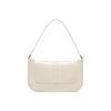 By Far Miranda Series Leather Crocodile Embossed Shoulder Bag Women Handbags Off-White 19FWMDASCEDMEDCE