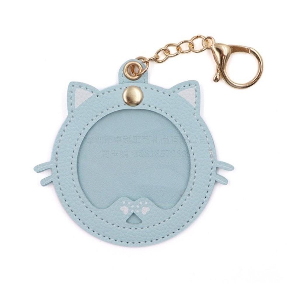 Cat Shape Badge Protector 58mm Keychain Fashion Badge Protective Shell  Birthday Gift