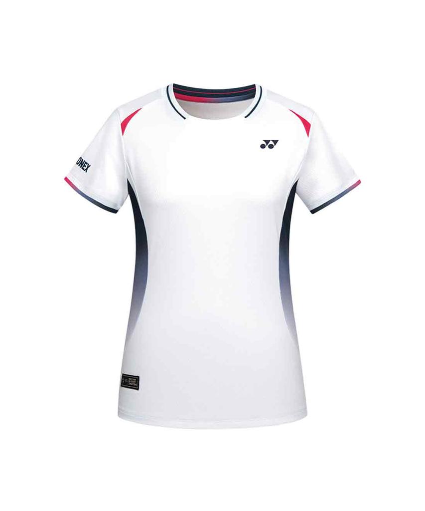 YONEX 261Ts012F Белый Женская Активная Градиентная Точечная Игровая Одежда