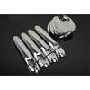 Door Handle Cover For Nissan March Micra K13 2010-2015 Carbon Fiber Chrome Car Trim Stickers Car Styling Accessories