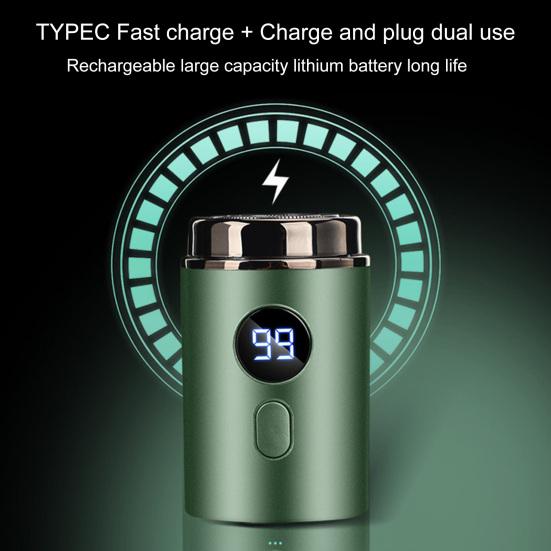 Мини портативная электробритва водонепроницаемая быстрая зарядка цифровой дисплей батареи USB перезаряжаемая острое лезвие