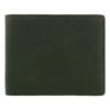 Мужской кошелек бифолд Helena, Мини-кошелек, 0742 Кожа теленка Tenerezza [06] Зеленый х Угольный