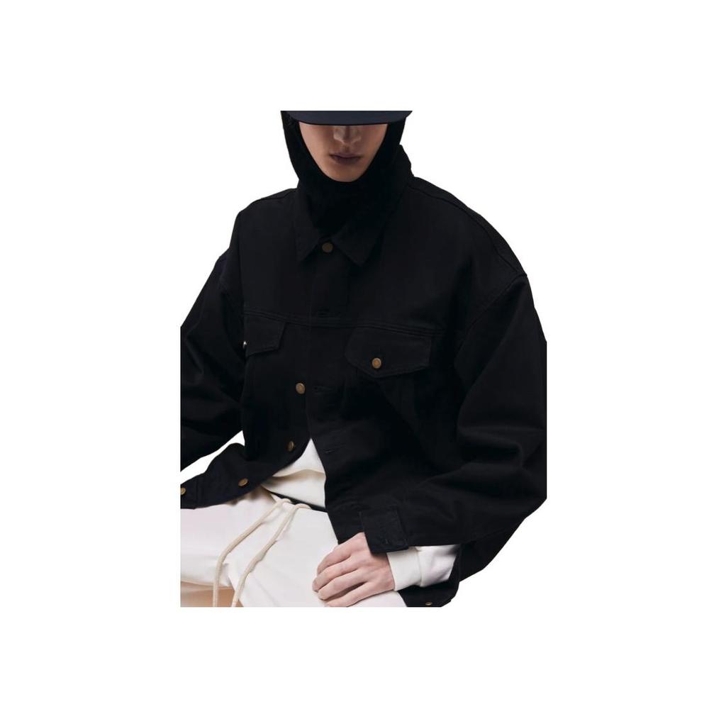 Fear of God Джинсовая куртка Essentials темно-черная мужская верхняя одежда 202BT234270F