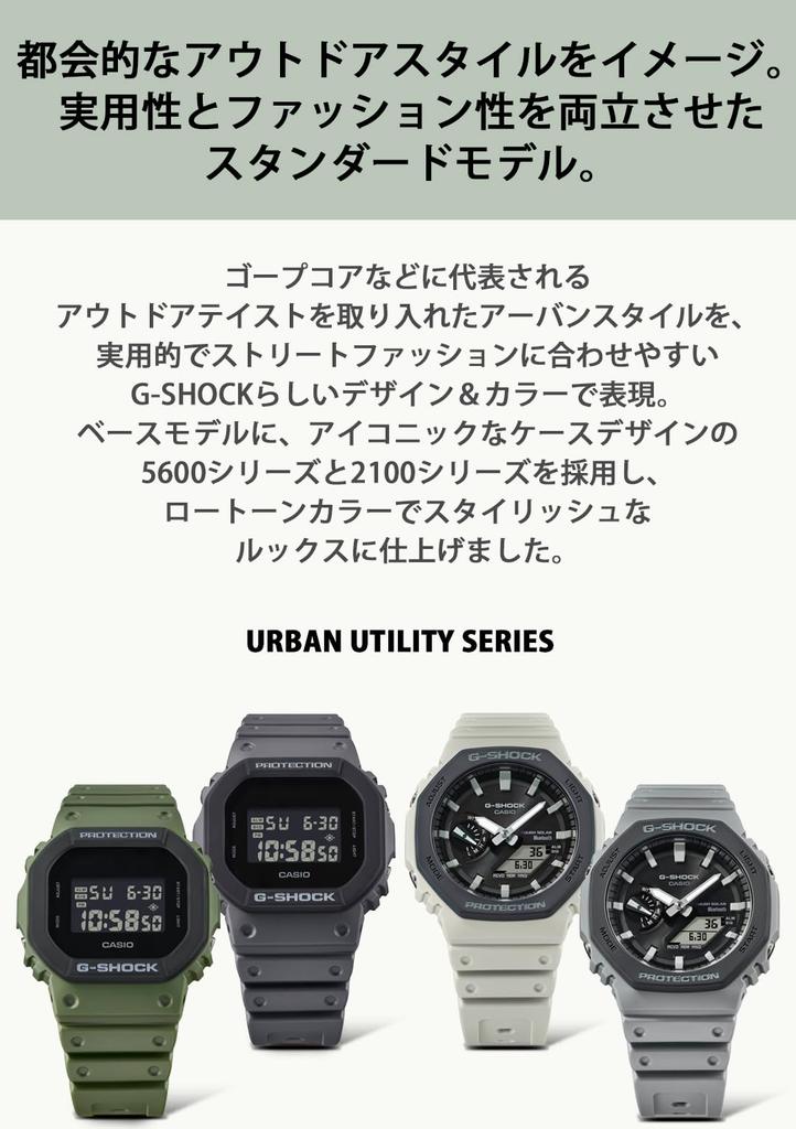 Мужские часы Casio G-Shock Urban Utility Series DW -5610UU-3JF / -5610UU-8JF, зеленые / серые, оригинальный японский продукт