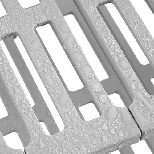 VECELO Adjustable Under-Sink Storage Rack [Extendable & Increased Storage!] 51-76cm Wide x 30cm Deep x 41cm High, 2 Tiers, Easy Assembly, Dishes, Pots