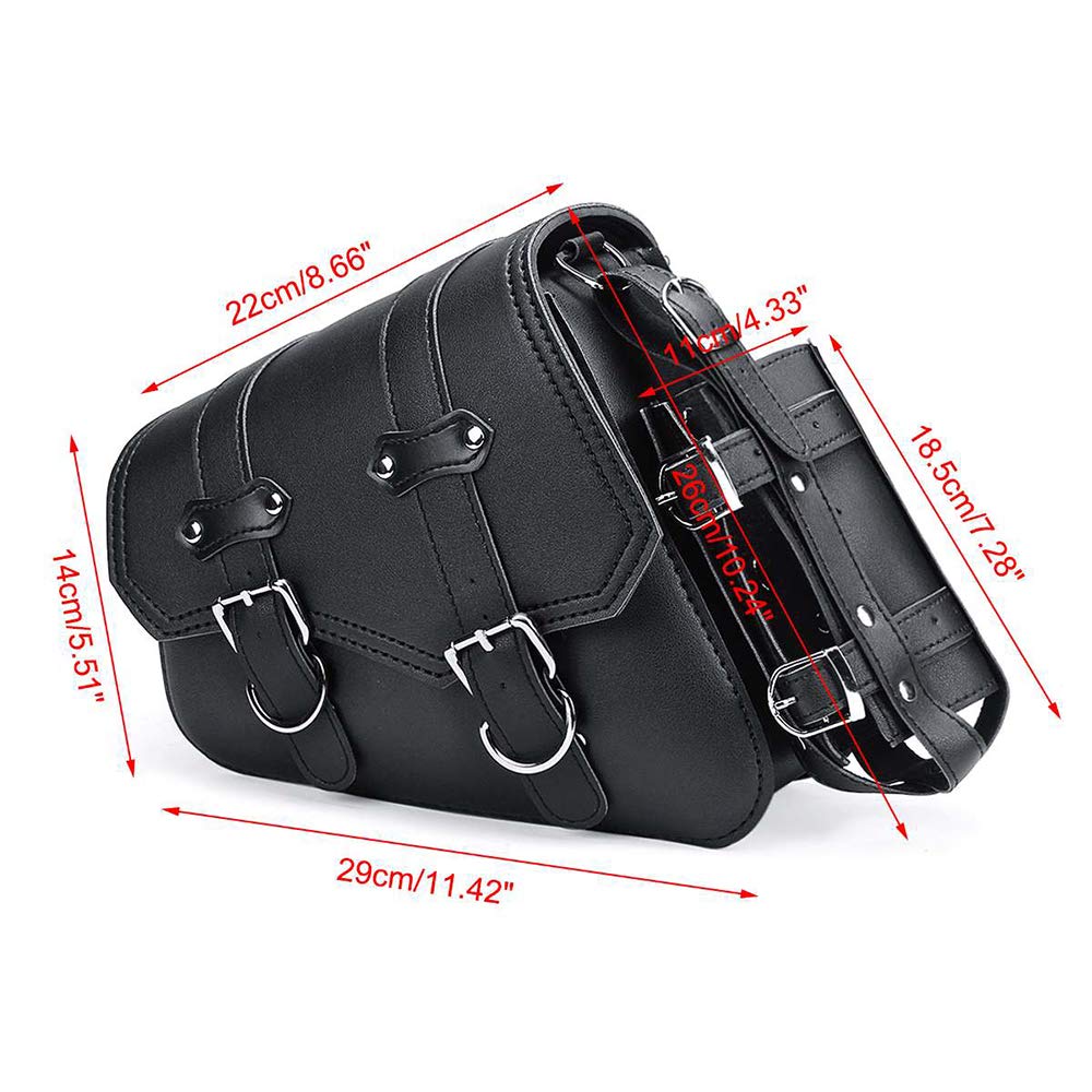 ZSADZS Боковая сумка Сумка для инструментов Универсальная для мотоциклов Большая вместимость Держатель для инструментов Держатель для мелких предметов Водонепроницаемая седельная сумка (Правая сторона)