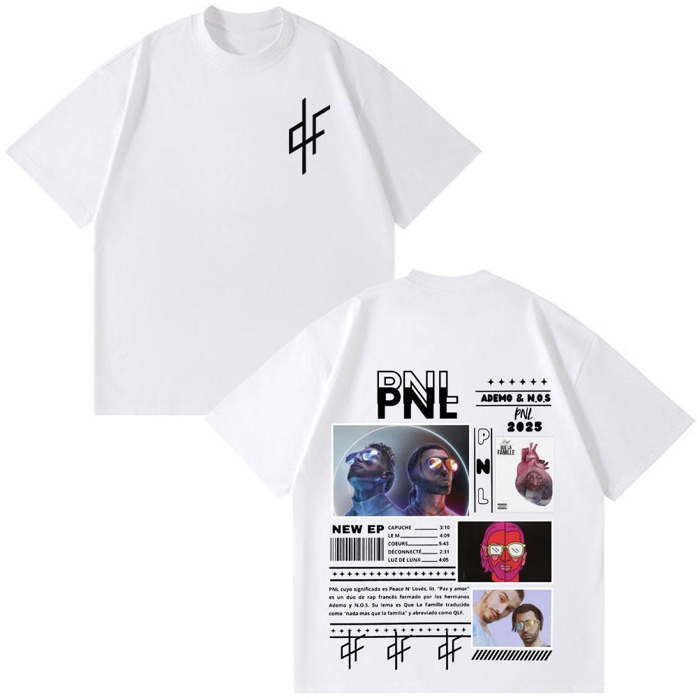 Le Monde Chico T Shirt PNL Album French Rapper Graphic Print Tshirt Men Women Hip Hop Fashion Short Sleeve Gothic Punk T Shirt