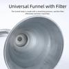 Filter Screen Metal Funnel Flexible Widely Mouth Multifunction Funnel  Liquid Fluids