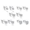 S925 Sterling Silver Four-Prong Solitaire Stud Earrings – Elegant Classic Design for Women