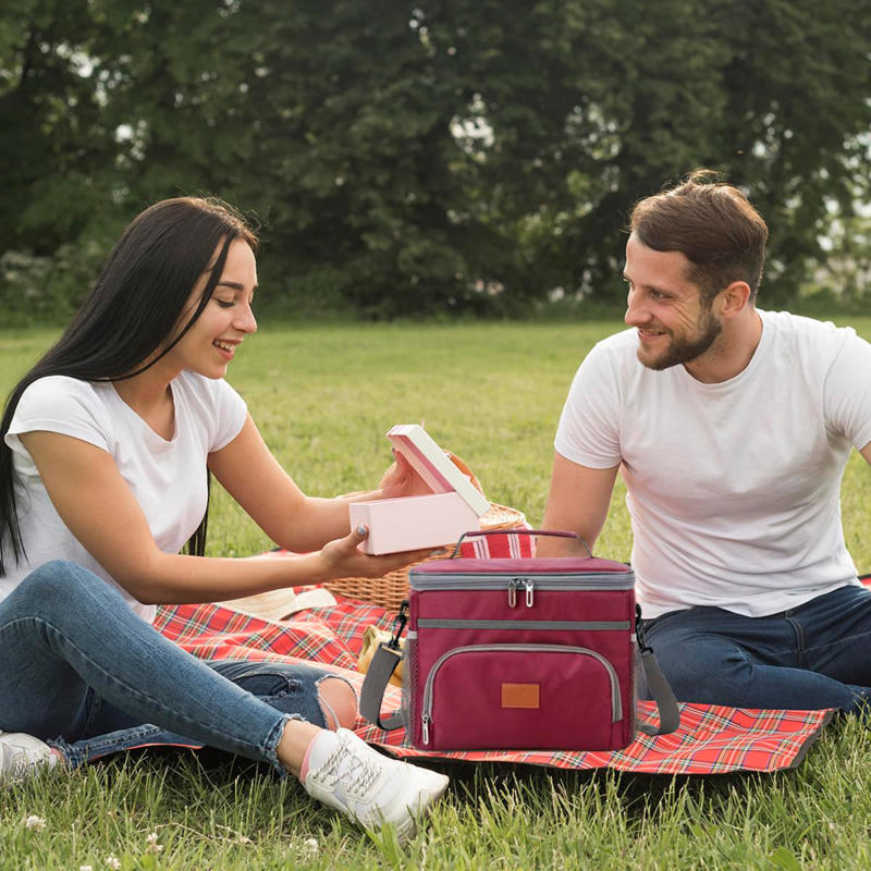 Большая вместимость, герметичный рюкзак для обеда, термобольшая, прохладная и теплая, сумка для пикника, сумка через плечо для хранения на открытом воздухе