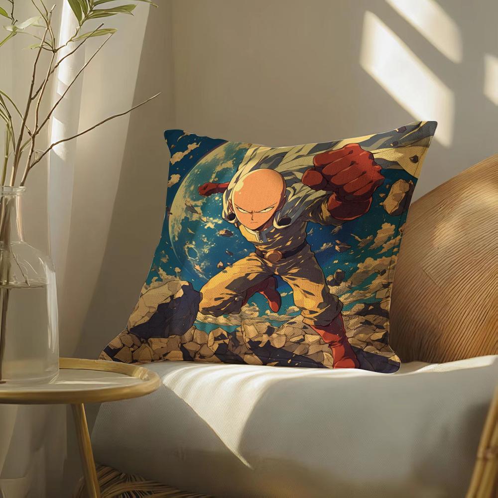 One-Punchman Pillow Case Pillowcase, Double-Sided Printed, Sofa Cushion, Bedroom Headboard