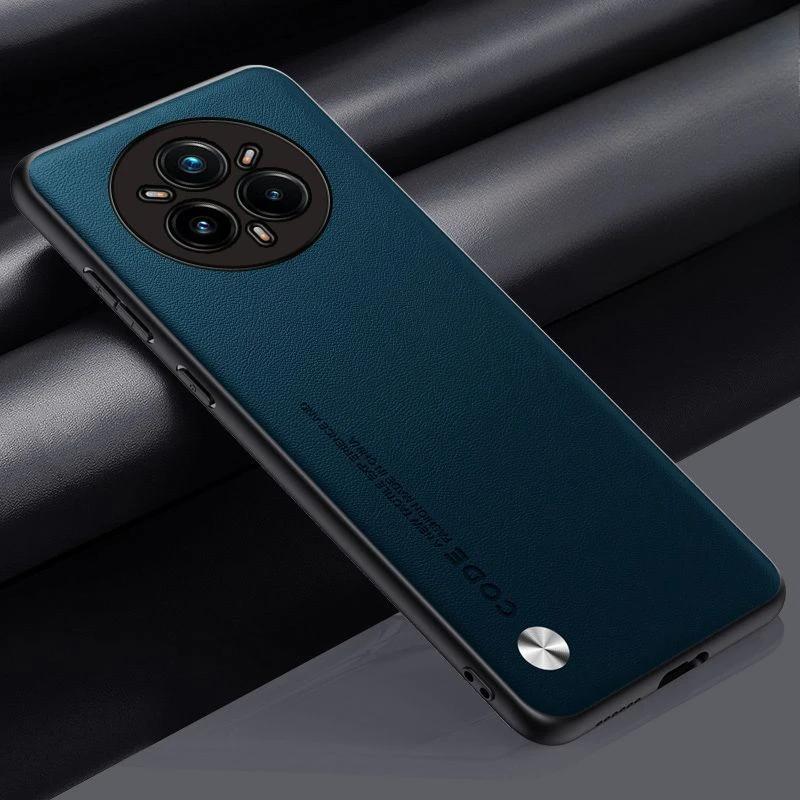 Для Realme 14 Pro Plus чехол простой PU кожаный силиконовый TPU защитный чехол для камеры для Realme 14X 14Pro + 13 Plus ударопрочный жесткий бампер