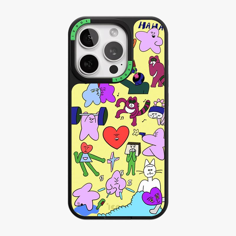 PC hard case replaceable back plate Magsafe magnetic suction iPhone15 summer mobile phone case Apple 14 heat dissipation protective case