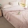 Sleeping grid hand wrapped edge, cool feeling, antibacterial, summer quilt, summer cool quilt