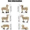 Miniature Garden Figurines Garden Sheep Statues Outdoor Decor Art Outdoor for Fall Winter Garden Decor