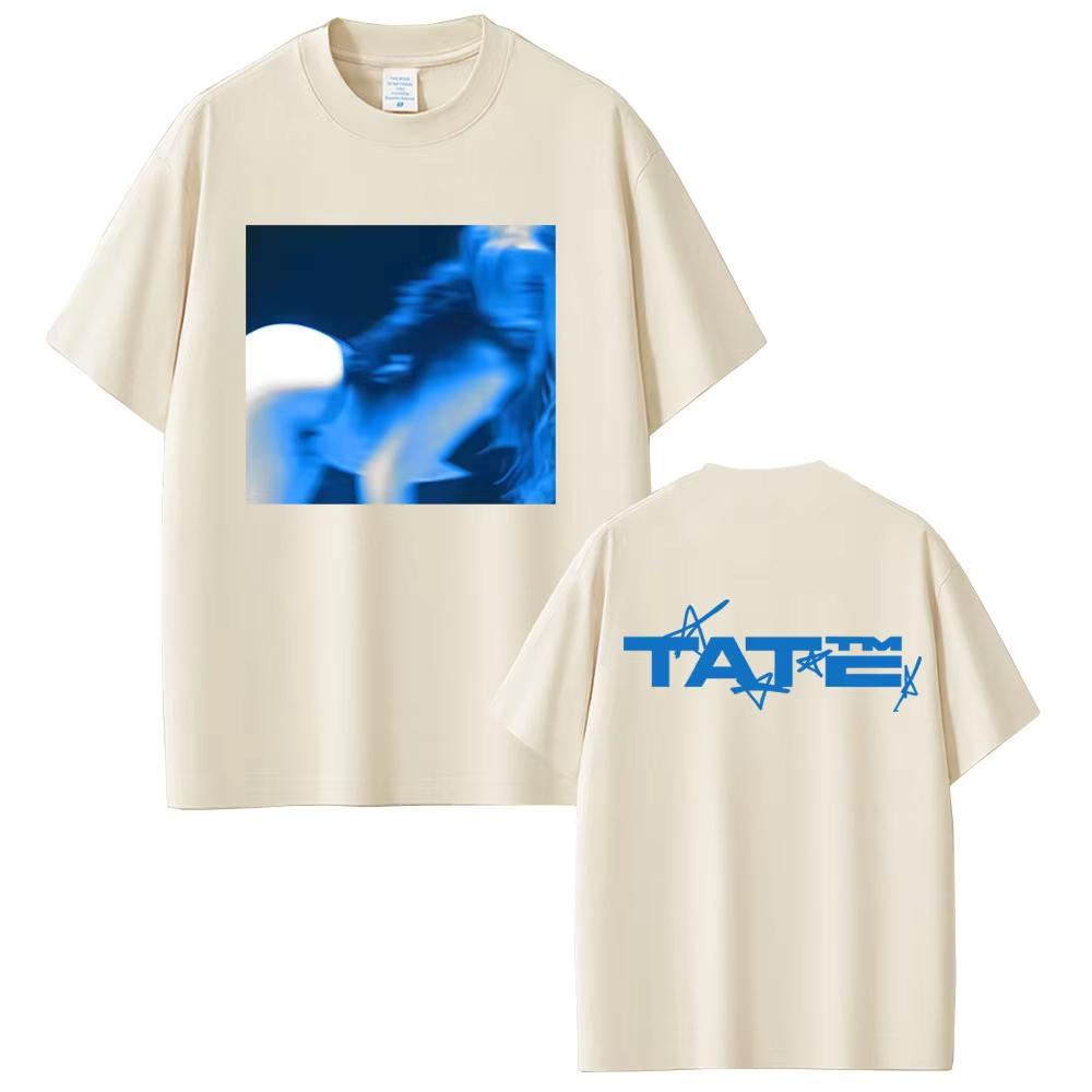 Тейт МакРей ТиТ за Тат Альбом 2025 Футболка Мужская Женская Мода Поп-музыка Футболка Унисекс Повседневная Хлопковая Винтажная Футболка с Коротким Рукавом