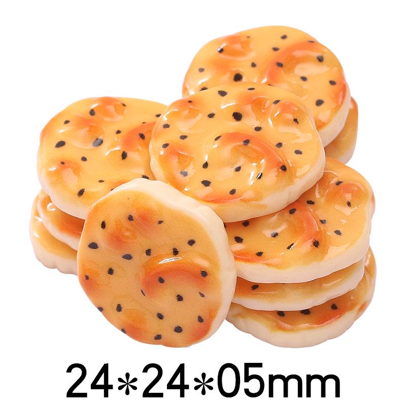 3D Hot Pot Egg Tart Bread & Cookie Resin Toy Playset