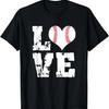 ЛЮБОВЬ Бейсбол_ Милая бейсбольная футболка для мамы папы мальчиков девочек футболка