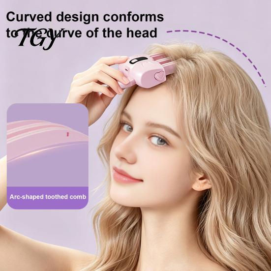 Instant Hair Root Lift Clip Heated Clip, LCD Display Wireless Volumizing Rechargeable Styling 2 Temperature Adjustable Electric Tool for Bangs,