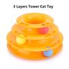 3-Tier Cat Toy Spinner Tower with Balls, Interactive Puzzle Play Wheel for Indoor Cats Kittens, Pets Training & Exercise