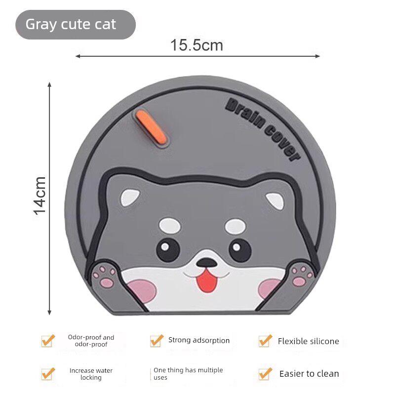 Floor Drain Sealing Cover, Sewer Sealing Anti-Odor Device, Silicone Anti-Odor Pad, Sealing Floor Drain Cover, Anti-Odor Bathroom Gadget