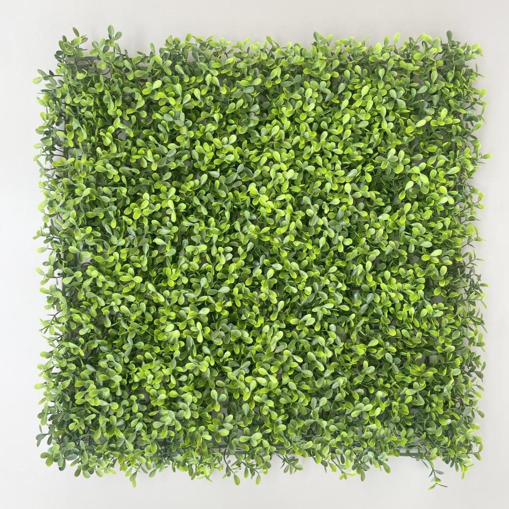 50×50cm Artificial Green Plant Wall - Plastic Vertical Garden, Fake Flower Wall, Synthetic Turf Background