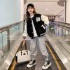 2 Colors Girls' Jackets Children's Baseball Uniforms Clothes 5-14 Years Old Children's Sportswear Cartoon Jackets