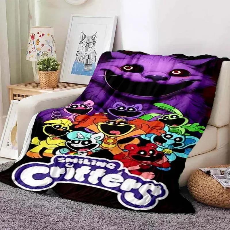 3D Printed Baby Blanket CATNAP DOGDAY Cartoon Smiling Critters Babes Carpet Super Soft Warm for Bedroom LivingRoom Sofa Bed Car