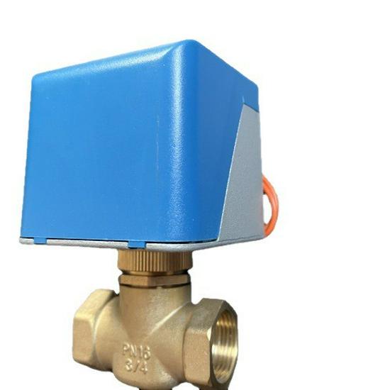 6-Point Brass Electric Shut-off Solenoid Valve for Central AC Fan Coil