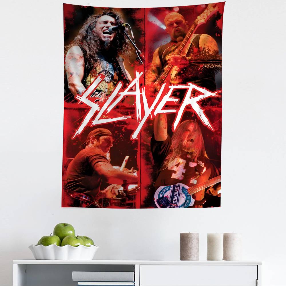 Slayer Хэви-метал Рок-группа Альбом Гобелен Художественная Печать Искусство Научная Фантастика Комната Домашний Декор Домашний Декор