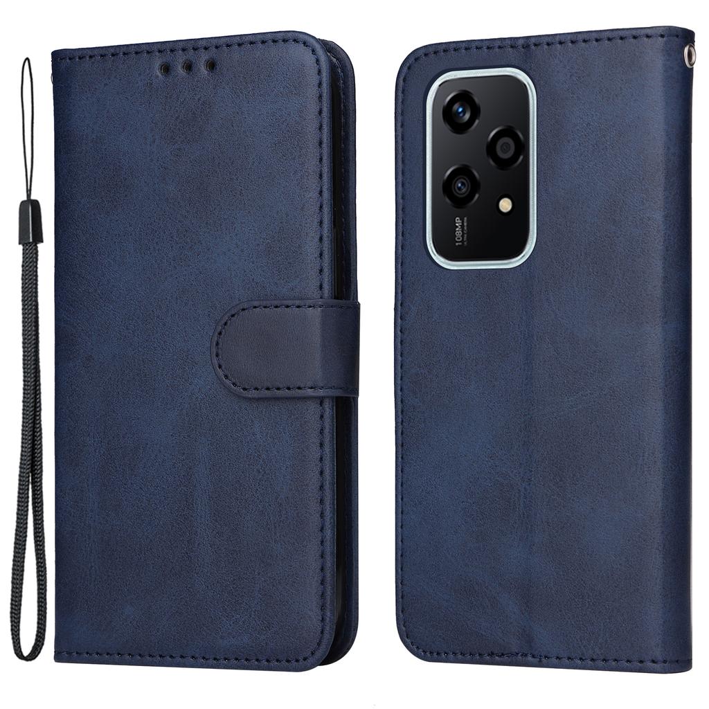 For Honor 200 Lite Case Calf Texture Leather Wallet Card Slots Magnetic Buckle Phone Cover