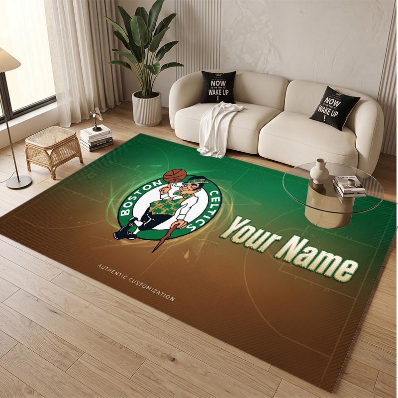 Personalized Crystal Velvet Carpet Celtic FC Pattern Non Slip Floor Rug