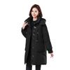 Winter New Down Cotton Coat Women's Mid Length 2025 Winter Loose Hooded Cotton Coat Thickened Foreign Style Cotton Coat Coat