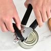Effortless Can Opener Stainless Steel 360-degree Rotating Knob Non-slip Handle Multifunctional Easy Lid Removal Can Opener