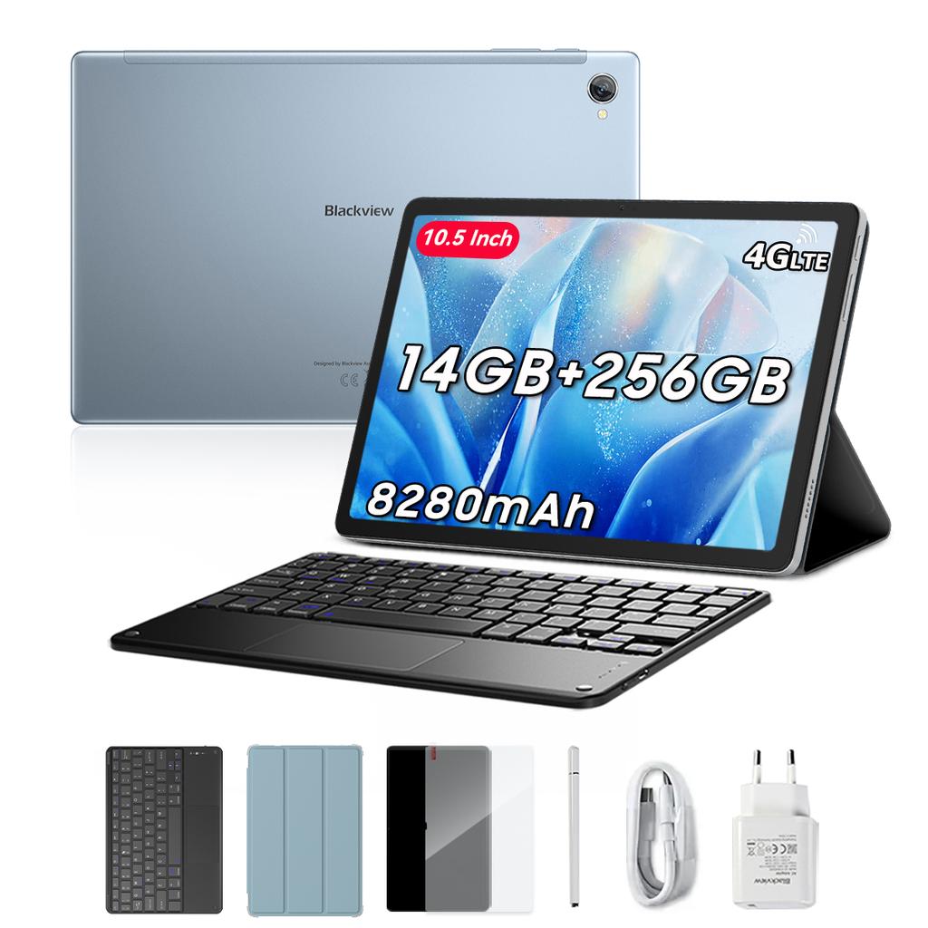 Refurbished Blackview Tab 15 Pro Tablet 10.5inch 14GB RAM 256GB ROM 8280mAh PC Mode Widevine L1