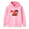 Kids Boys Girls Hooded Sweatshirt, Cartoon Red Racing Car On Fire Print Pullover Hoodie, Soft Casual Long Sleeve Tops for Toddlers Children Daily Wear