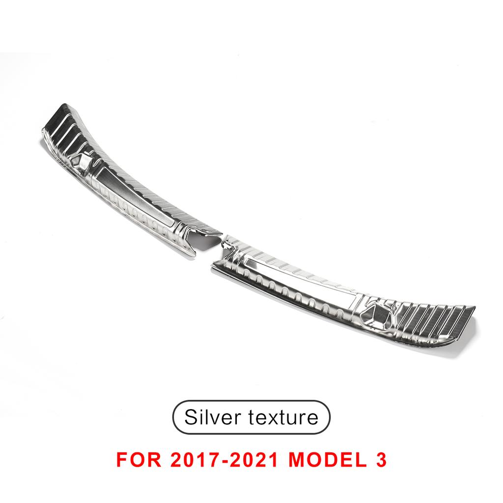 LUCKEASY модификация для модели Tesla 3 года, защита порога автомобиля, украшение для порога, защита багажника из нержавеющей стали