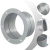 75-300mm Straight Flange Adapter Metal Air Vent Duct Flange Air Ventilation Hose Connector  Kitchen