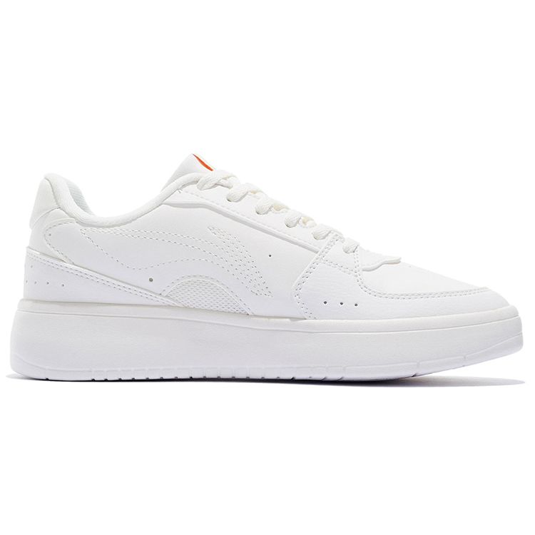 Li Ning Star River Classic Casual Durable Breathable Low-Go Shoes Women sneakers White Orange AGCS254-2