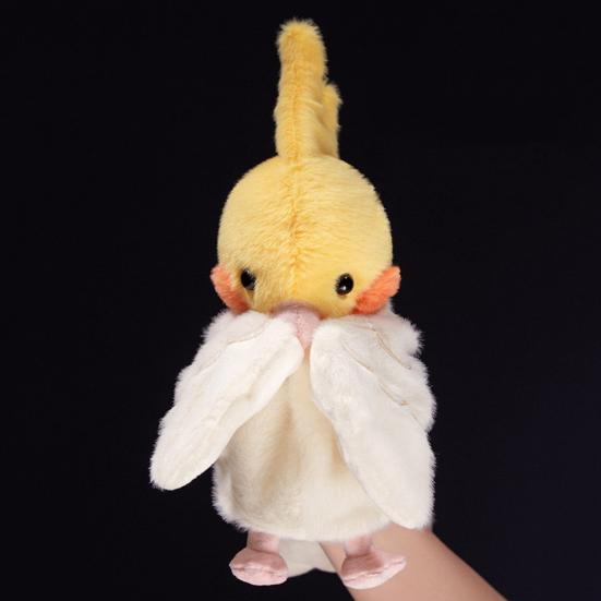 Кукла-марионетка попугай Yousheng для детей, плюшевые куклы-животные для ролевых игр и обучения, красочная мягкая игрушка-птица для рассказывания историй