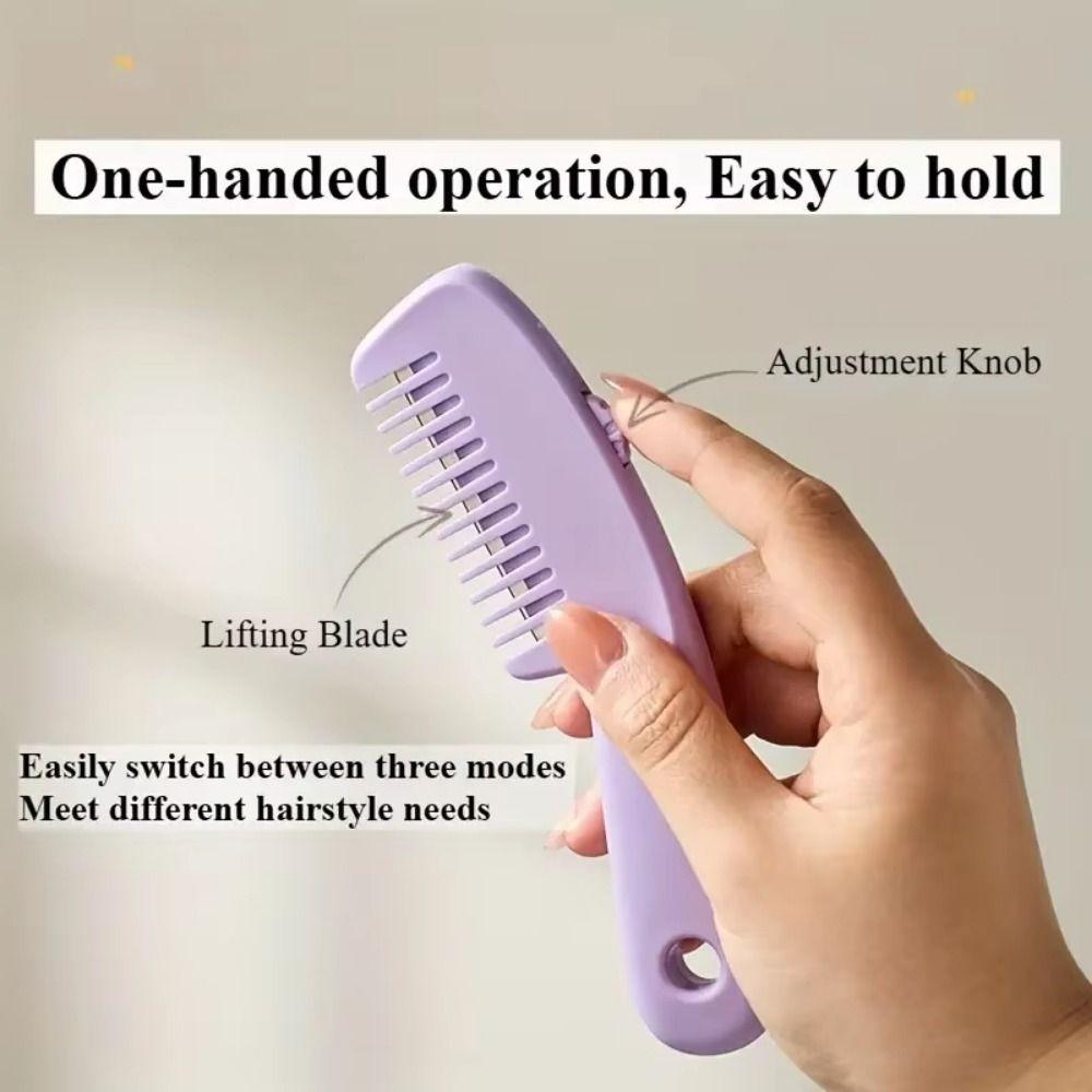 Adjustable 2 in 1 Hairdressing Comb 3 Modes Thinning Hair Clippers Hair Cutting Comb Styling Tool
