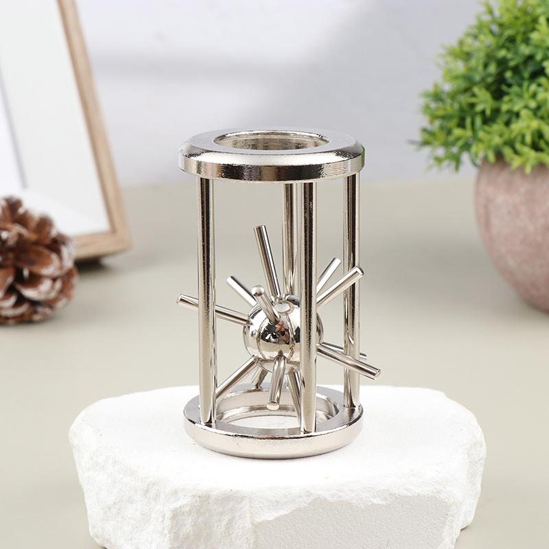 Классическая головоломка Высокий Iq Клетка Звезда Зуб Металлическая головоломка Магия Озадачивающие головоломки Игра Игрушки Для Детей Взрослых