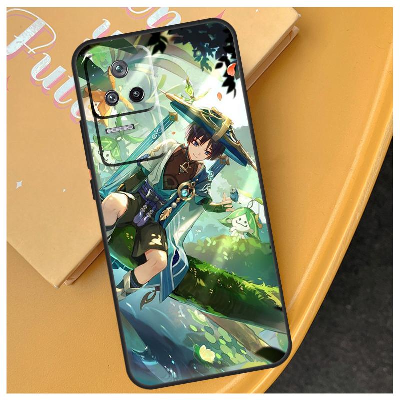 Genshin Impact Странник Для POCO F5 X5 Pro X3 Pro M4 M5s F3 X4 F4 GT Чехол Для Xiaomi 11T 12T 13 Pro 11 12 Lite Чехол
