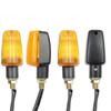 4PCS Universal Motorcycle Blub Turn Signal Lamp Turning Indicators Light Blinkers Signal Amber Bike Motorcycle Accessories 12V