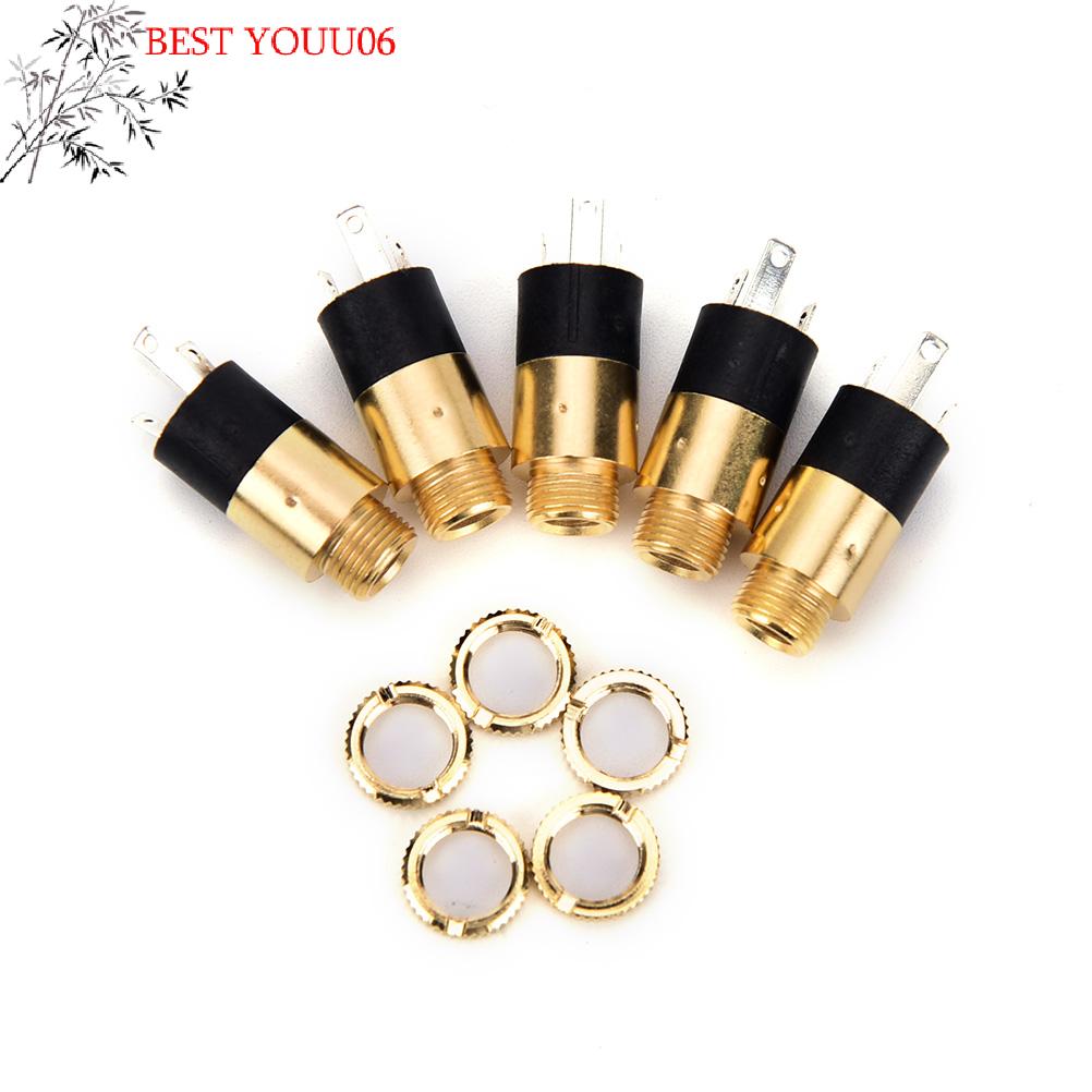 (YOUU06)5pcs PJ392 Stereo Female Sockect Jack 3.5 Audio Headphone Connector 3.5mm Stereo Headphone Audio Video Jack Socket Plug