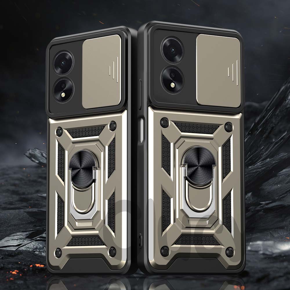 Для OPPO A38 4G A18 A78 A98 камера противоударный бронированный чехол для OPPO A54 A74 4G 5G автомобильный магнитный держатель кольцо защитный чехол