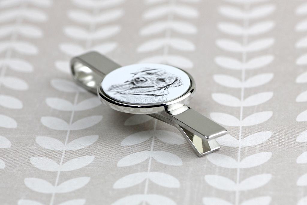 Labrador Retriever I - tie clip with a dog, personalized tie clip, a unique gift for a man from the Art-Dog brand