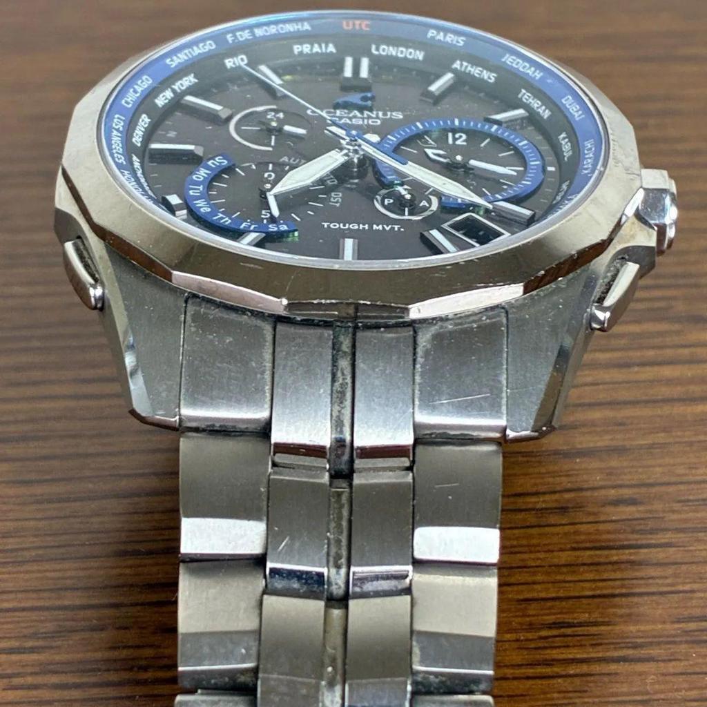 Б/у, отличное состояние, Casio Oceanus Manta OCW-S2400, работоспособность подтверждена