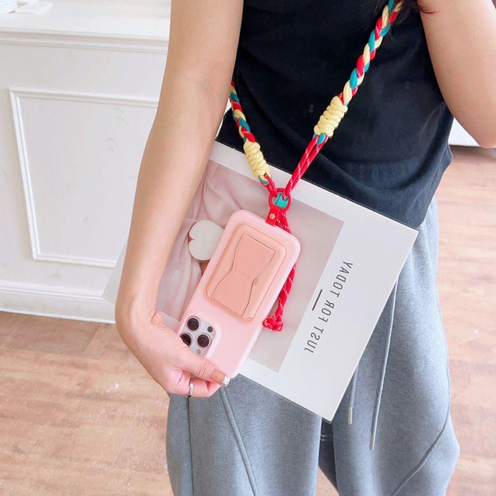 Ручное плетение Шнурок для мобильного телефона Регулируемый ремешок для телефона через плечо Прочные ремешки для мобильного телефона